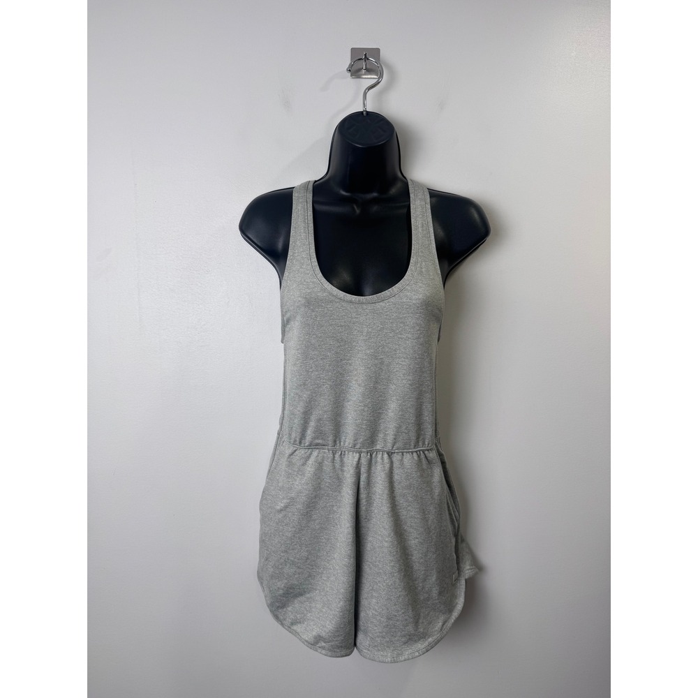 Vuori Women Halo Retro Gray Romper Cross Back Activewear XS